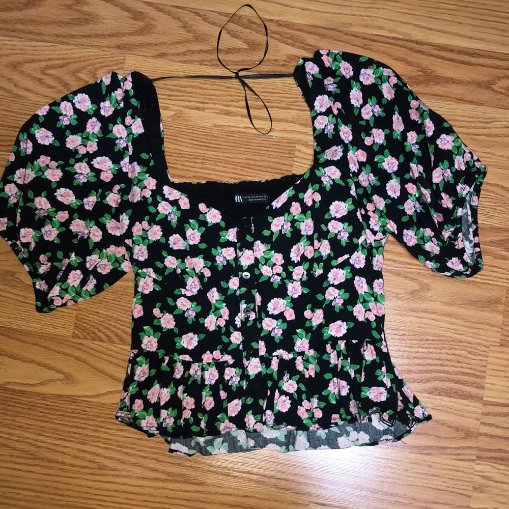 floral Zara top